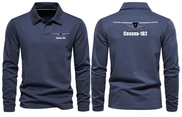 CESSNA 182 LONG SLEEVE POLO